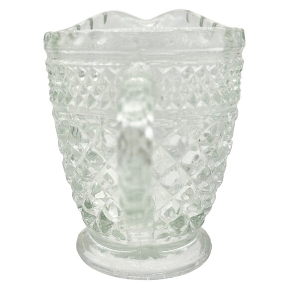 Anchor Hocking Wexford Creamer Pitcher Clear Glass 4.5 inches Tall Vintage - Picture 4 of 7